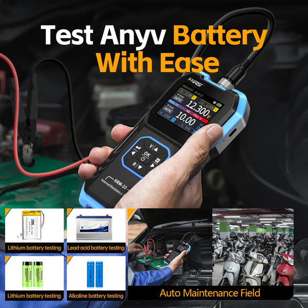 https://bvmeter.com/Ứng dụng với các loại pin, acquy của máy đo nội trở pin, acquy FNIRSI HRM-10